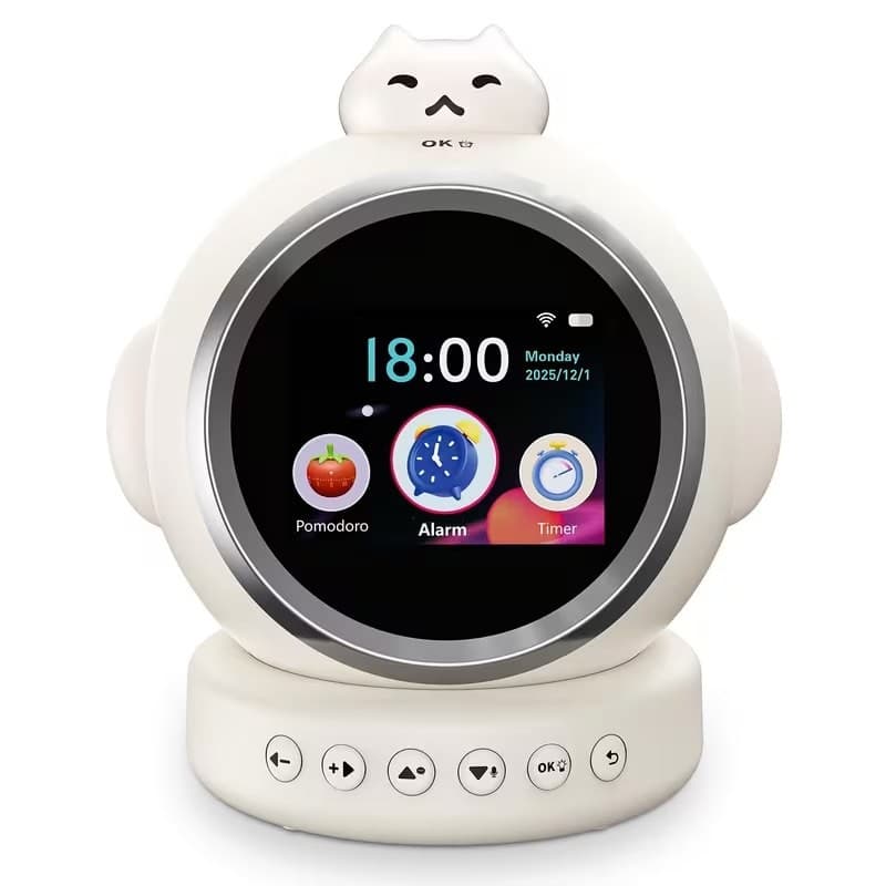 Smart ChatGPT Alarm Clock with HD Display